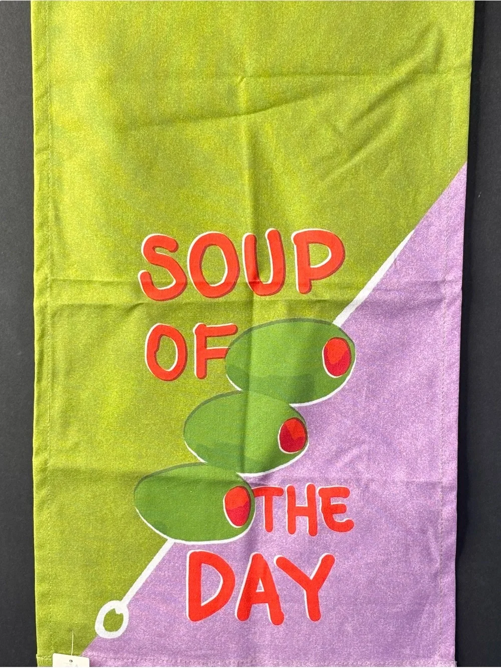 NWT Anthropologie Soup Of The Day Bar Dish Towel 24” X 12”